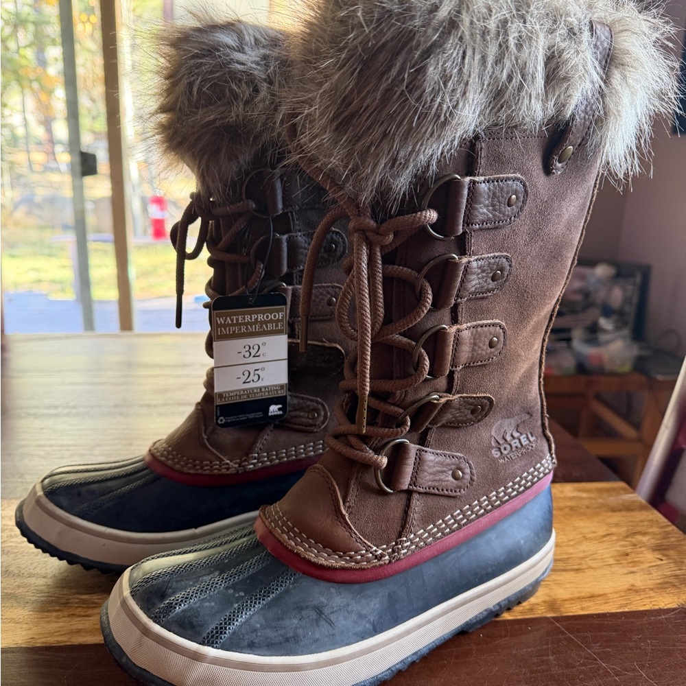 Sorel Women's Joan of Arctic Winter Boots with Faux Fur Trim
